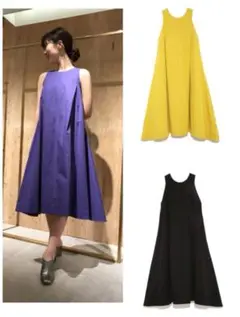 美品 FRAY.ID 定価¥25,300 ノースリーブパープル ワンピース S