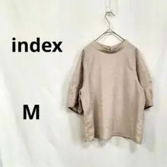 インデックス ▶ カットソー M ベージュ 背中金ボタン