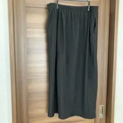 ロングスカート 大きいサイズ　リブ