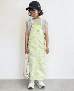 新品　L チャオパニック 【KIDS】ワッシャーナイロンパラシュートジャンスカ
