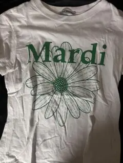 Mardi 花柄 Tシャツ ホワイト