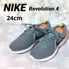 NIKE レボリューション4 24cm ランニングシューズ スニーカー 軽量