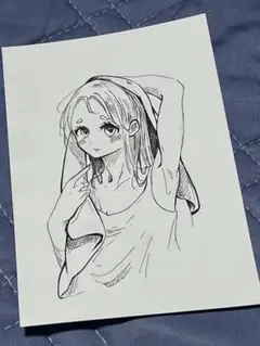 オリジナル 手書きイラスト ポストカードサイズ
