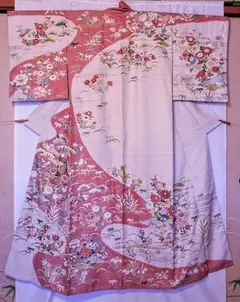 ラメ地★百花繚乱♥正絹✻訪問着