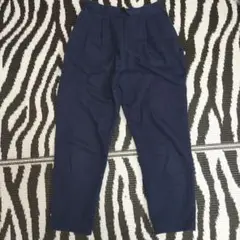 パンツ　ズボン　レディス　秋　М　無地　濃紺　earth　春