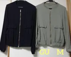 GU ジャンバーブルゾン 薄手