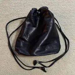 POMTATA ポンタタ　レザー巾着　バック　ポーチ