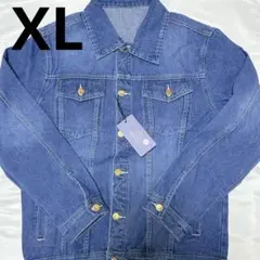 ★XL メンズ Gジャン デニムジャケット 大きいサイズ 春 秋 冬 濃紺