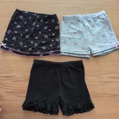 未使用2枚含む　ショートパンツ3枚セット 120cm アンダーパンツ　見せパン