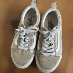 Vans ベージュ スニーカー　19センチ