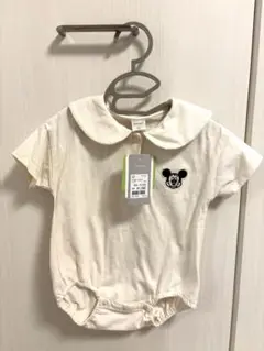 ミッキーマウス 耳付きロンパース futafuta 70cm