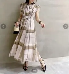 ウィルセレクション　シアーチェックワンピース