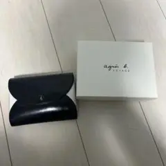 agnès b. 黒 三つ折り財布 箱付き