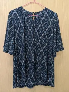 ハヴァナイストリップ 五分袖チュニック美品