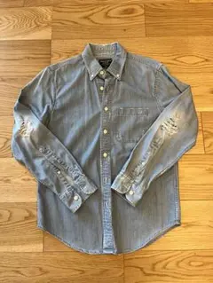 Abercrombie & Fitch デニムシャツ XS ダメージ加工