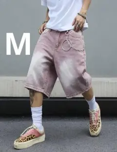opium Y2K ピンクバギーショーツ　M