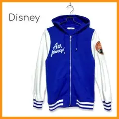 Disney ディズニー 長袖 ジップアップパーカー ドナルドダック ブルー