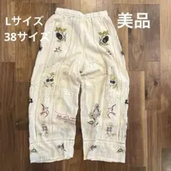 TODAYFUL Embroidery Patchwork パンツ エクリュ38
