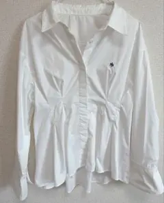 【POLO BCS】VIS別注ウエストタックフレア 洗えるシャツ