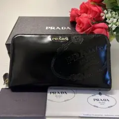 未使用に近い‼️ プラダ PRADA 財布 長財布 ラウンドファスナー