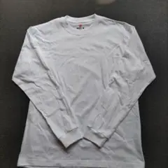 Hanes BEEFY-T ホワイト 長袖 Lサイズ