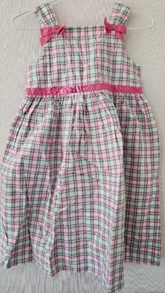 GYMBOREEチェック柄ノースリーブワンピース（新品）