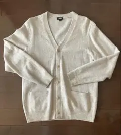 UNIQLO ユニクロ プレミアムラムVネックカーディガン アイボリー