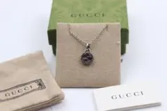GUCCI グッチ ネックレス GG ロゴ 燻 シルバー