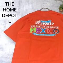 【一点物】THE HOME DEPOT Tシャツ オレンジ L バックプリント