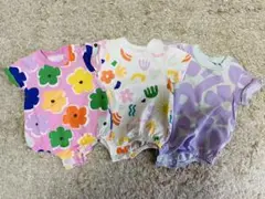 NEXT 花柄ロンパース 3点セット 70cm