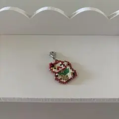 ❤️ビーズ招き猫チャーム❤️新品！手作り！迅速発送！