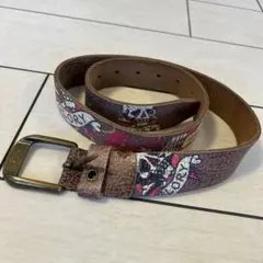 Ed Hardy本革レザーベルト