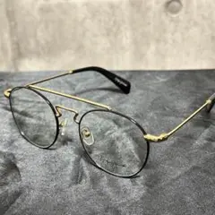 Yohji Yamamoto メガネ セルメタル ボストン セミオート 黒 金