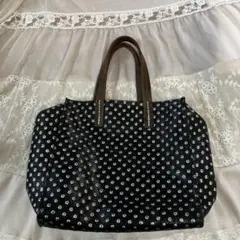 スタッズ　レザートートバッグ 黒