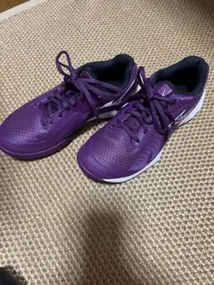 mizunoバドミントン シューズ パープル メッシュ23.5㌢