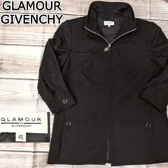 GLAMOUR GIVENCHY ジバンシー総柄ロゴウールジップアップジャケット