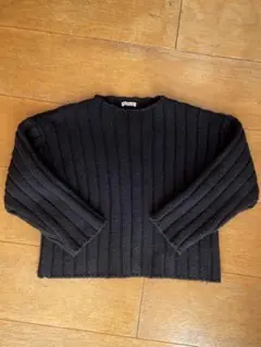 AURALEE ウール BLACK ニット