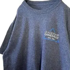 リーダーシップ GAINESVILLE Tシャツ ネイビー 紺色 古着