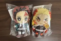 鬼滅の刃　chibiぬいぐるみ　煉獄杏寿郎　竈門炭治郎 2体セット