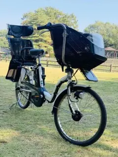 4446 電動自転車パナソニック子供乗せ 20インチ超高性能バッテリー ホワイト