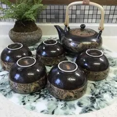 青藍窯 セラミック藍 正倉院 瑞鳥 汲出茶器 6点セット 新品 未使用 です。 Amazon.co.jp: 青藍窯 セラミック藍 正倉院 瑞鳥 汲出茶器 6点