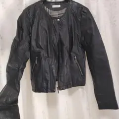 シングルライダースジャケット Mサイズ ブラック