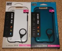 新品★エレコム iPhone XR TOUGH SLIM2 ホワイト＋グリーン