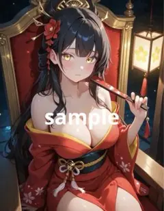 AIイラスト　美女 L版サイズ 1点物 B34