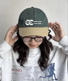 【美品】　CPCM ロゴキャップ　グリーン