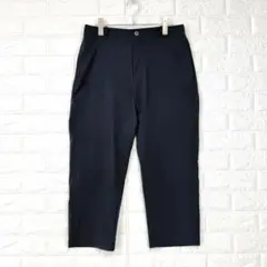 ムーブスポーツ【L】黒 クロップド丈パンツ 薄手 スポーツ 春夏 ボトムス