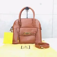 最高級•極美品✨FENDI ショルダーバッグ 2way ターンロック エピレザー