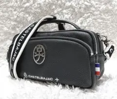 【極美品】CASTELBAJAC ハロゲン ハンドバッグ 2way ショルダー