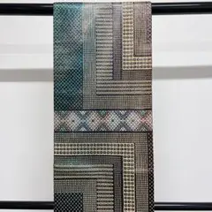 リバーシブル うるし箔の金糸が使用された袋帯 着物