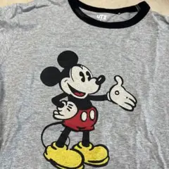 UNIQLOミッキーマウス Tシャツ グレー キッズ用